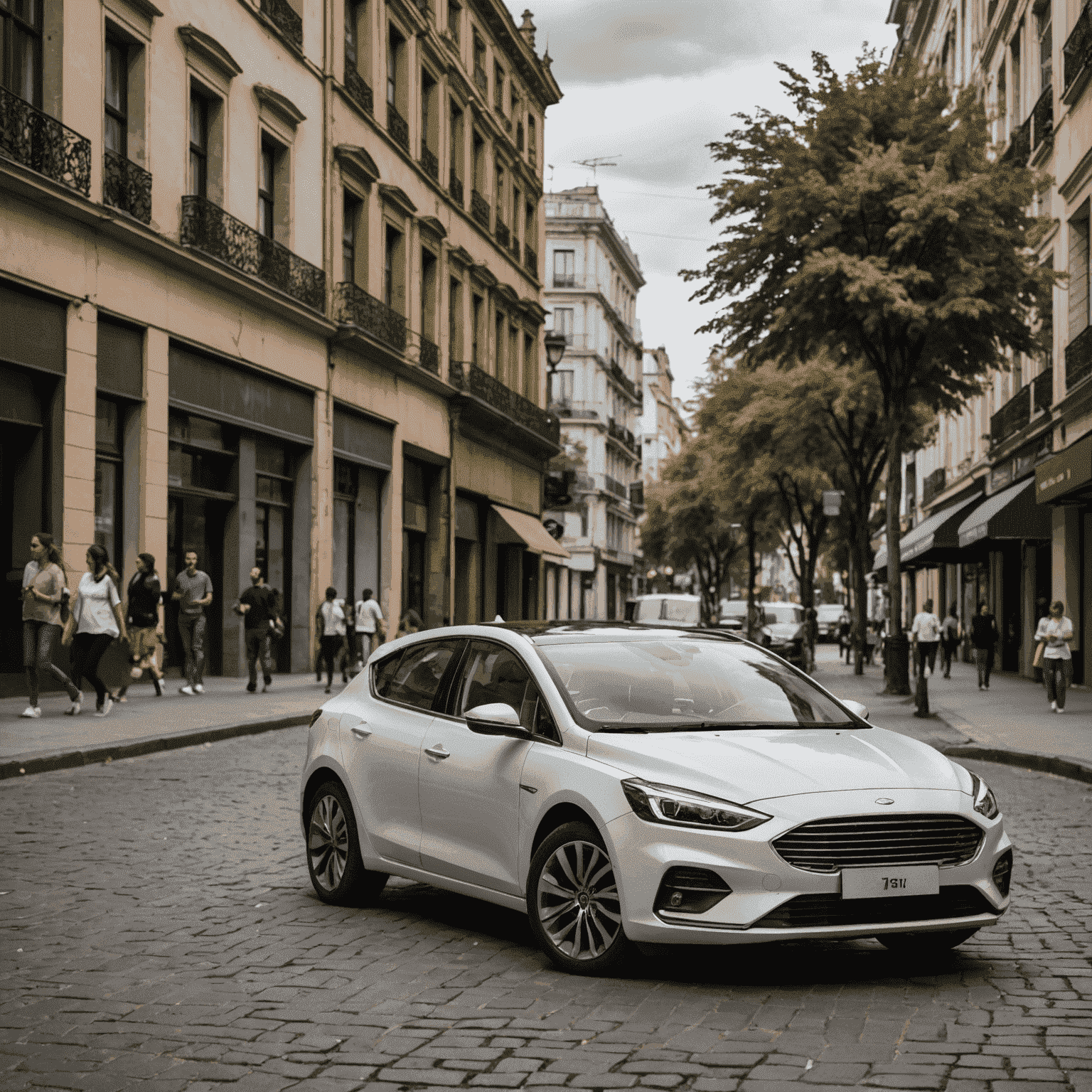 Imagen del modelo de auto más popular en Argentina, mostrando su diseño exterior elegante y moderno en un entorno urbano